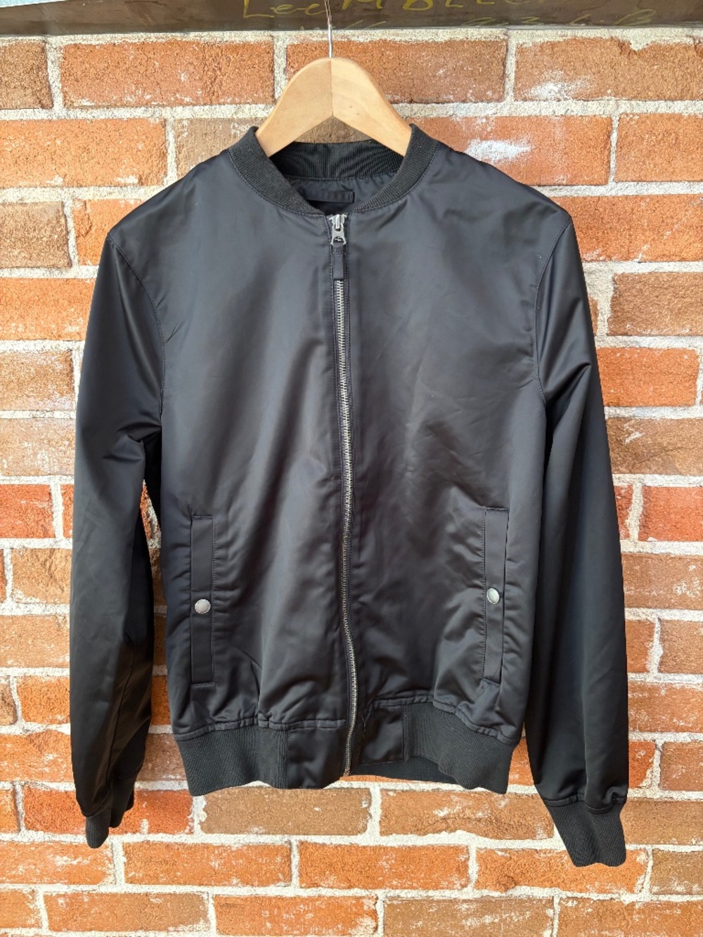 Bonobos The Boulevard Bomber Jacket Size S Black Slim Fit